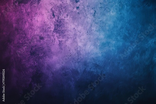 rough abstract blue and purple gradient background with grainy noise texture grungy cutout photo