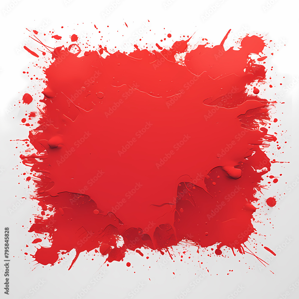 Vibrant and Eye-Catching Red Paint Splatter for Creative Projects - Adobe Stock