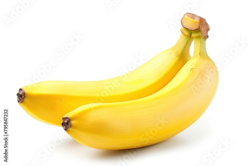 banana isolated on white background, clipping path, full depth of field - generative ai