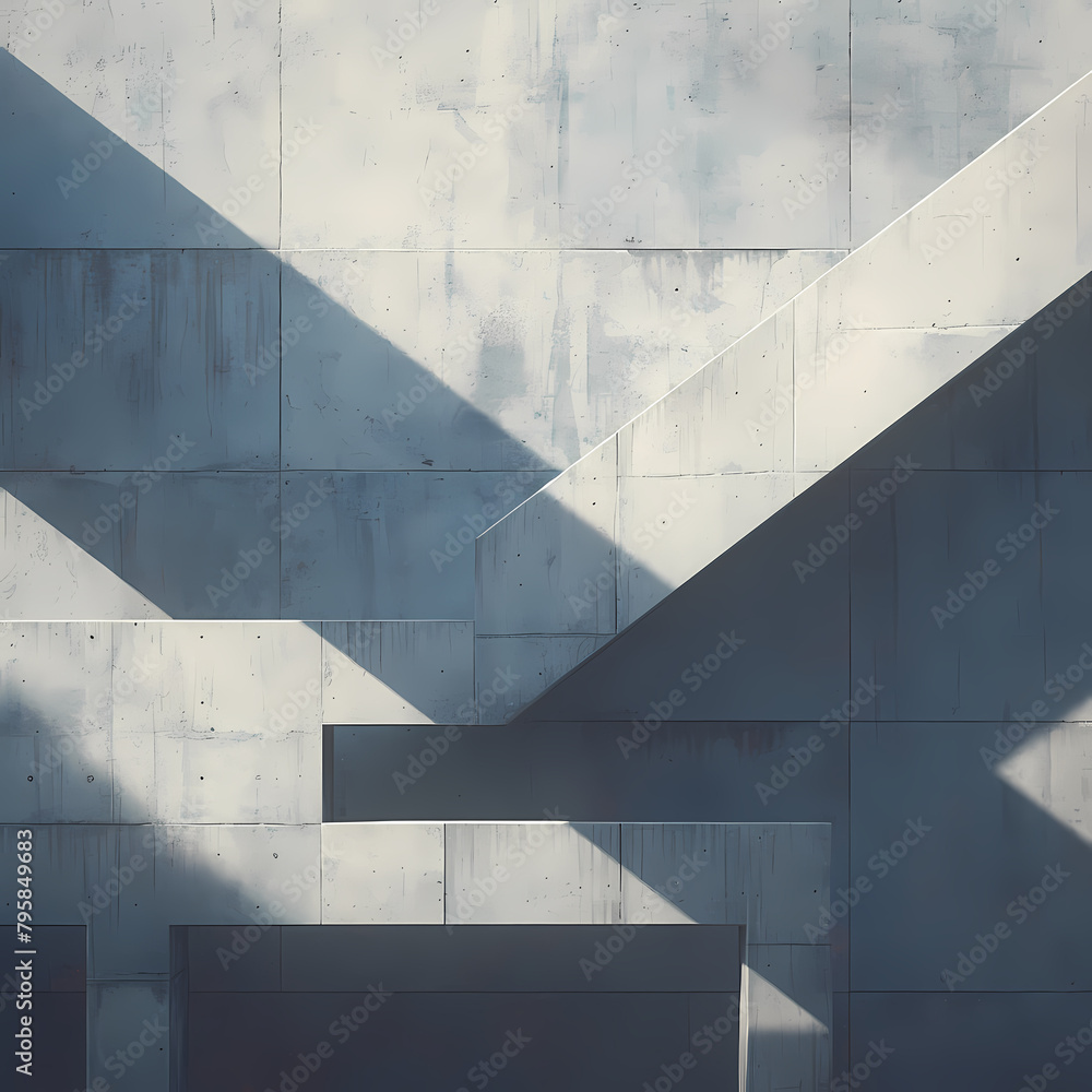 The image showcases an architecturally intriguing staircase with a ...