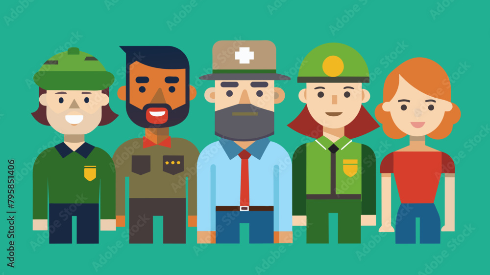 people of different professions military journal cartoon vector illustration people of different professions military journal cartoon vector illustration