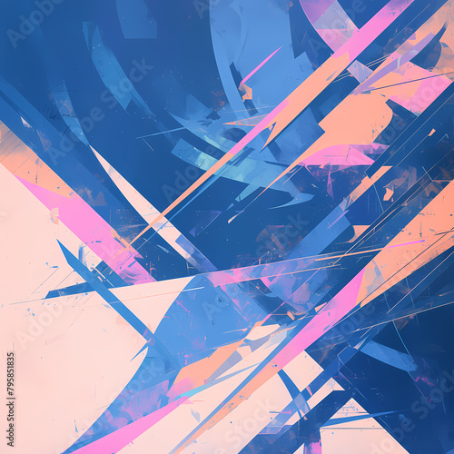 Vibrant Abstract Background with a Unique Stylization for Creative Projects