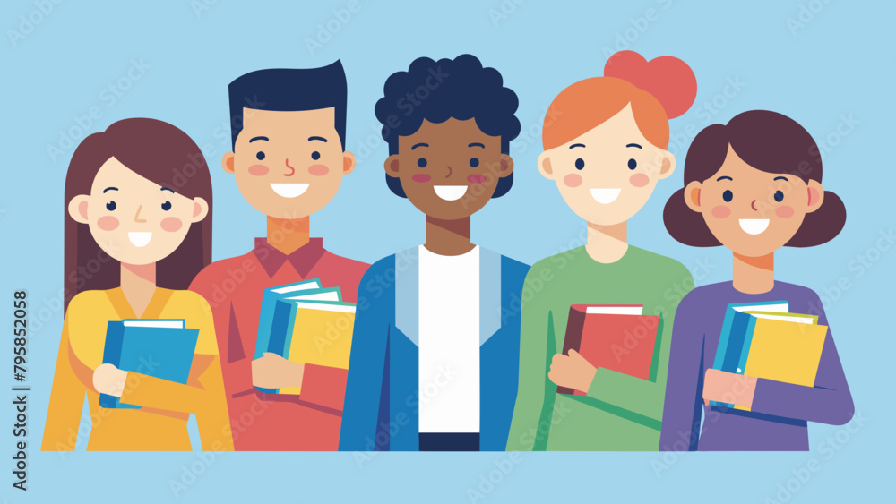 people and gadgets group of students cartoon vector illustration people and gadgets group of students cartoon vector illustration