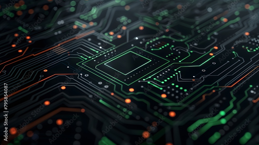 Obraz premium modern circuit background