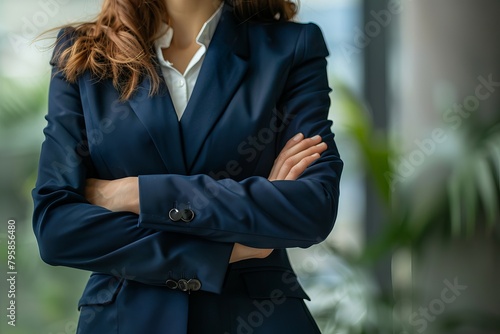 Successful female executive with folded arms