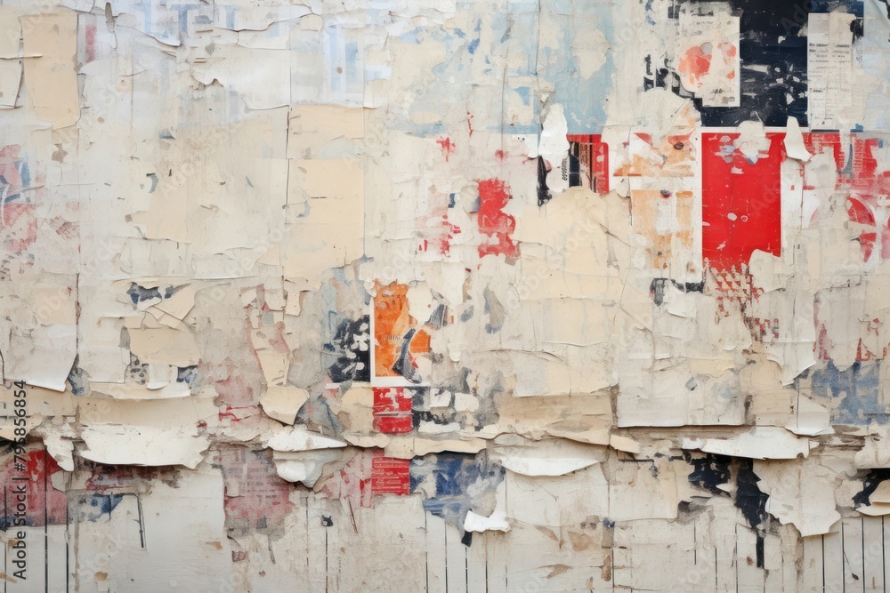 Naklejka premium Peeled paint grunge effect by rawpixel