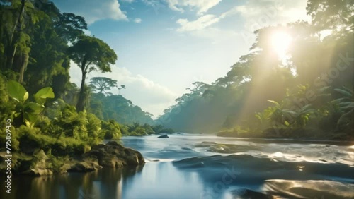 beautiful amazon river photo