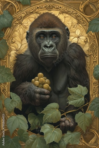 gorilla Art illustration for a book