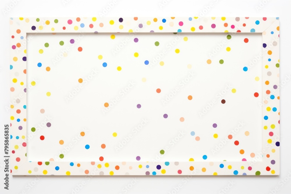 Pop colorful backgrounds confetti frame.