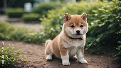 Beautiful shiba inu puppy