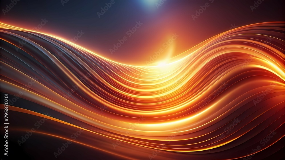 Obraz premium Luminous Waves, Abstract Background for Design