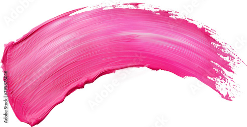 Vibrant pink paint stroke photo