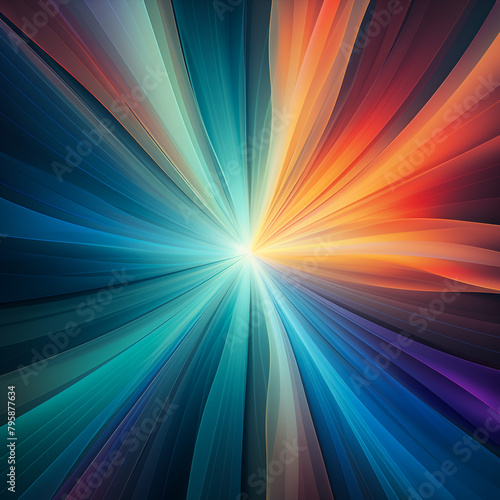 Abstract Background - rays of colorful light