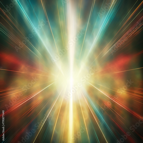 Abstract Background - rays of colorful light