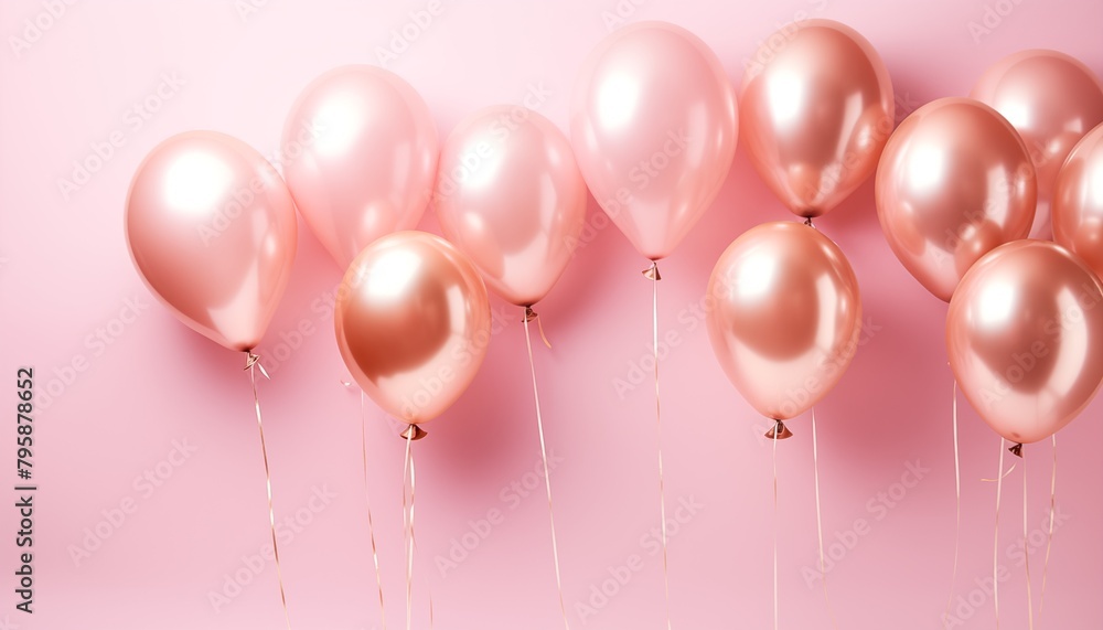 pink and gold balloons