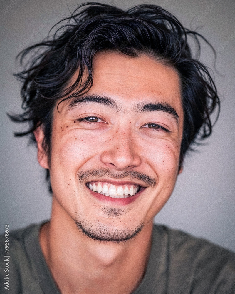 Face Young Asian Man Face Young Asian Man