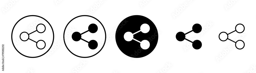 Share icon vector isolated on white background. Share vector icon Share icon vector isolated on white background. Share vector icon
