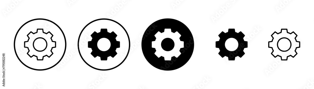 setting Icon vector isolated on white background. setting vector icon. Cog settings Icon Symbol. Gear setting Icon vector isolated on white background. setting vector icon. Cog settings Icon Symbol. Gear