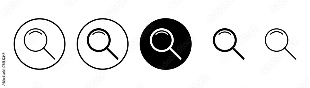 Search icon vector isolated on white background. Glass vector icon. search magnifying glass icon. Find Search icon vector isolated on white background. Glass vector icon. search magnifying glass icon. Find