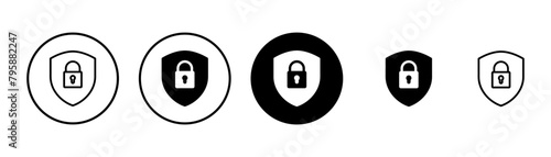 Security icon vector isolated on white background. protection icon. privacy. vpn