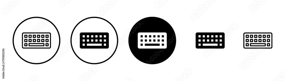 Keyboard icon vector isolated on white background. keyboard vector symbol Keyboard icon vector isolated on white background. keyboard vector symbol