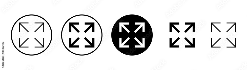 Fullscreen Icon vector isolated on white background. Expand to full screen icon. Fullscreen sign icon. Arrows symbol Fullscreen Icon vector isolated on white background. Expand to full screen icon. Fullscreen sign icon. Arrows symbol