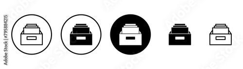 Archive folders icon vector isolated on white background. binders vector icon. Archive storage icon.
