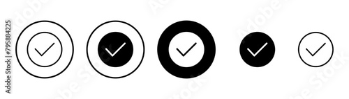 Approved icon vector isolated on white background. Certified Medal Icon vector. check mark