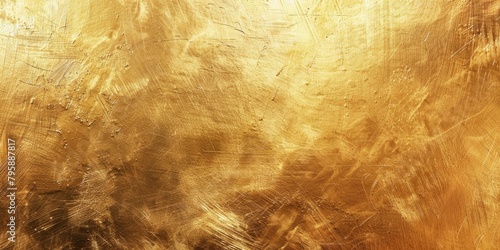 A gold background with a few specks of paint photo