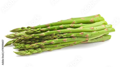 Vertical Group of Lush Organic Asparagus Spears Symbolizing Freshness and Sustainable Farming