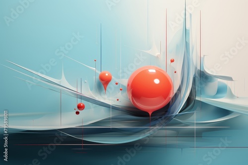 Contemporary online course banner with a minimalist abstract digital design, appealing to modern artistic sensibilities photo