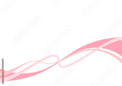 シンプルなウェーブ曲線のビジネス背景。ピンク色のアブストラクトデザイン。
