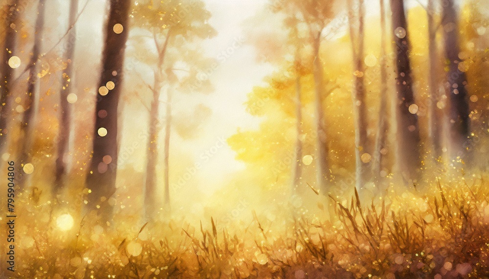 Background illustration inspired by sparkling nature in watercolor style.
