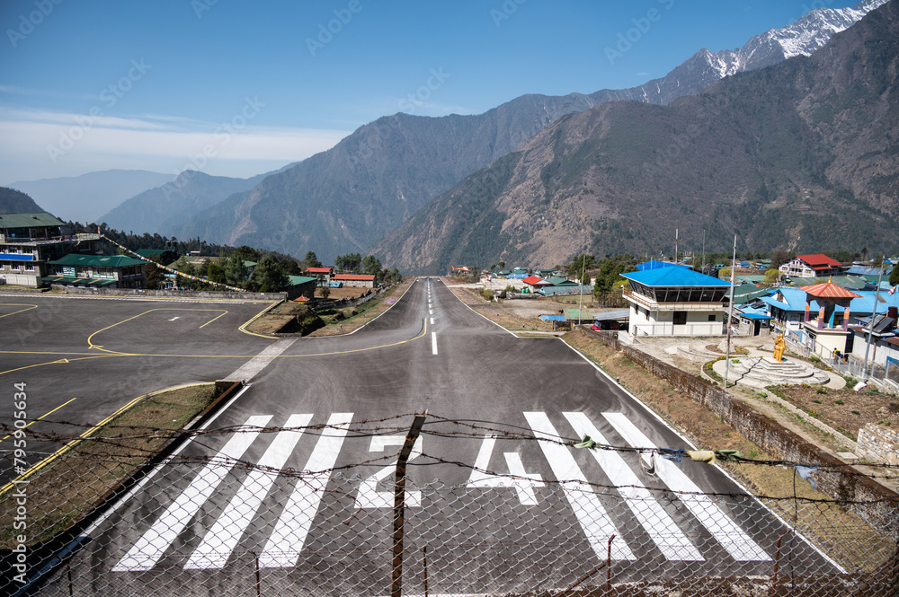 custom made wallpaper toronto digitalBeautiful view of Lukla airport one of the most dangerous airport in the world in Nepal. The runway rests on a hillside in the town of Lukla, Nepal.