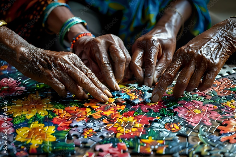 The Joy of Connection: Hands Joining Puzzle Pieces