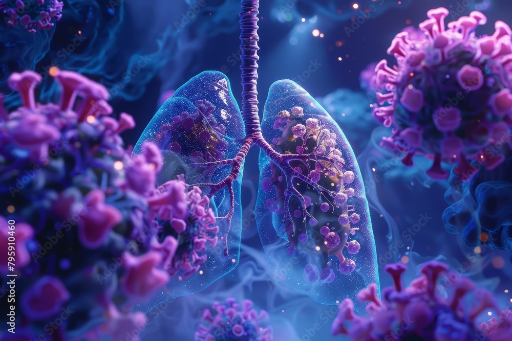 A macro view of how the human lungs shield the body from viral threats A macro view of how the human lungs shield the body from viral threats