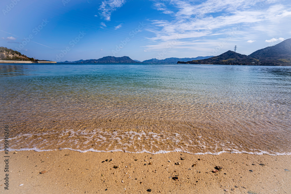 大久野島の浜辺 大久野島の浜辺