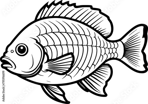 tilapia fish cartoon