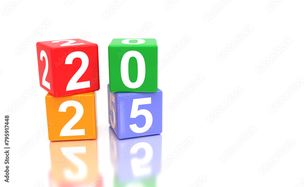 New Year 2025 Creative Design Concept - 3D Rendered Image
New Year 2025 Creative Design Concept - 3D Rendered Image