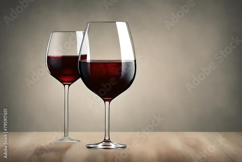 Step into a world of sophistication with an HD image of a transparent glass filled with fine red wine, set against a neutral background. 