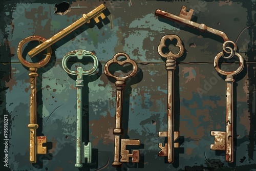 illustration of the keys to the ancient