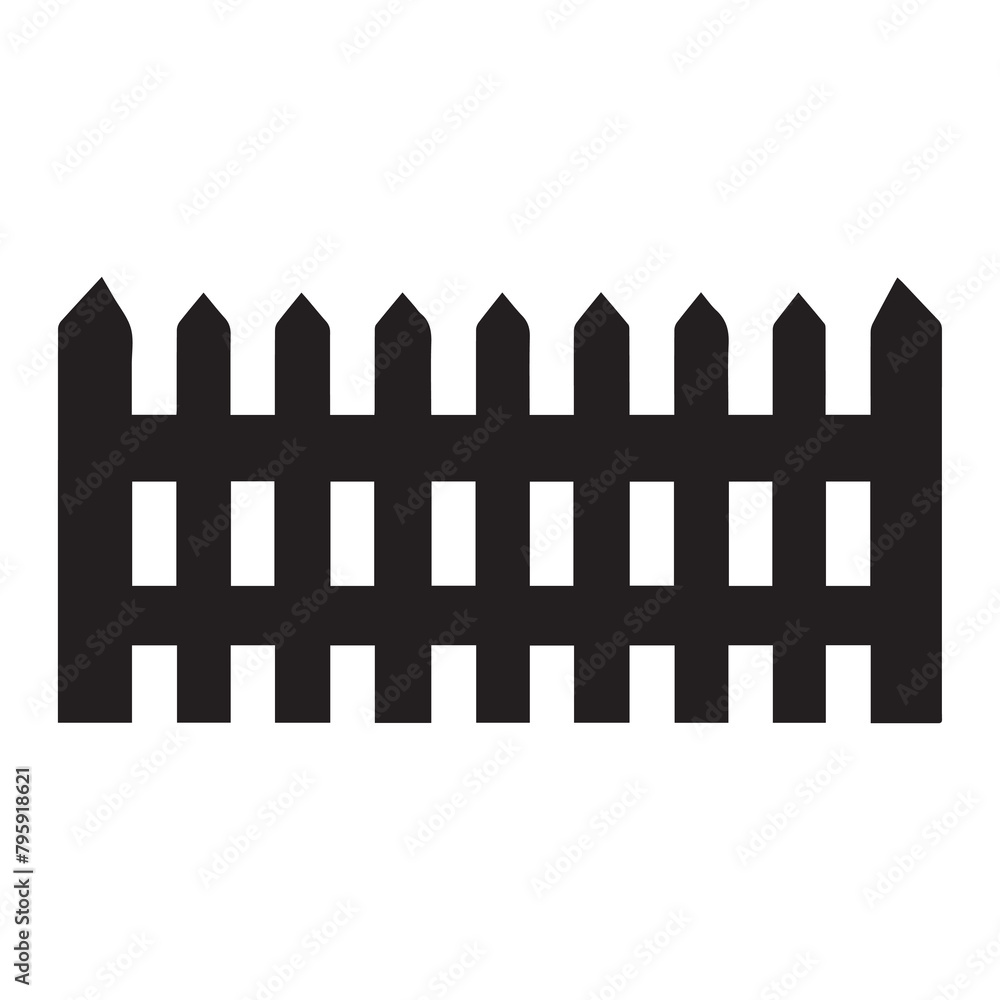 Fence icon set. Simple vector for web design isolated on white background. Fence icon set. Simple vector for web design isolated on white background.
