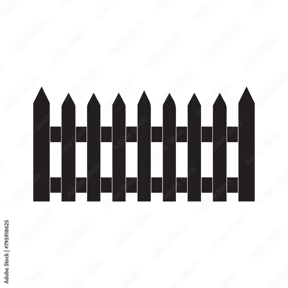 Fence icon set. Simple vector for web design isolated on white background. Fence icon set. Simple vector for web design isolated on white background.