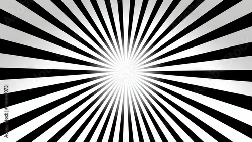 Black and white hypnotic spiral - Graphic image of a black and white spiral design that creates a hypnotic  optical illusion effect