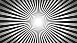 Black and white hypnotic radial pattern - This image showcases a mesmerizing black and white optical illusion with a radial pattern that draws the eye inward