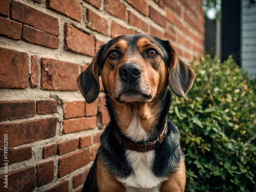 Vínculo Inquebrável: Cão Maravilhado com a Paisagem photo