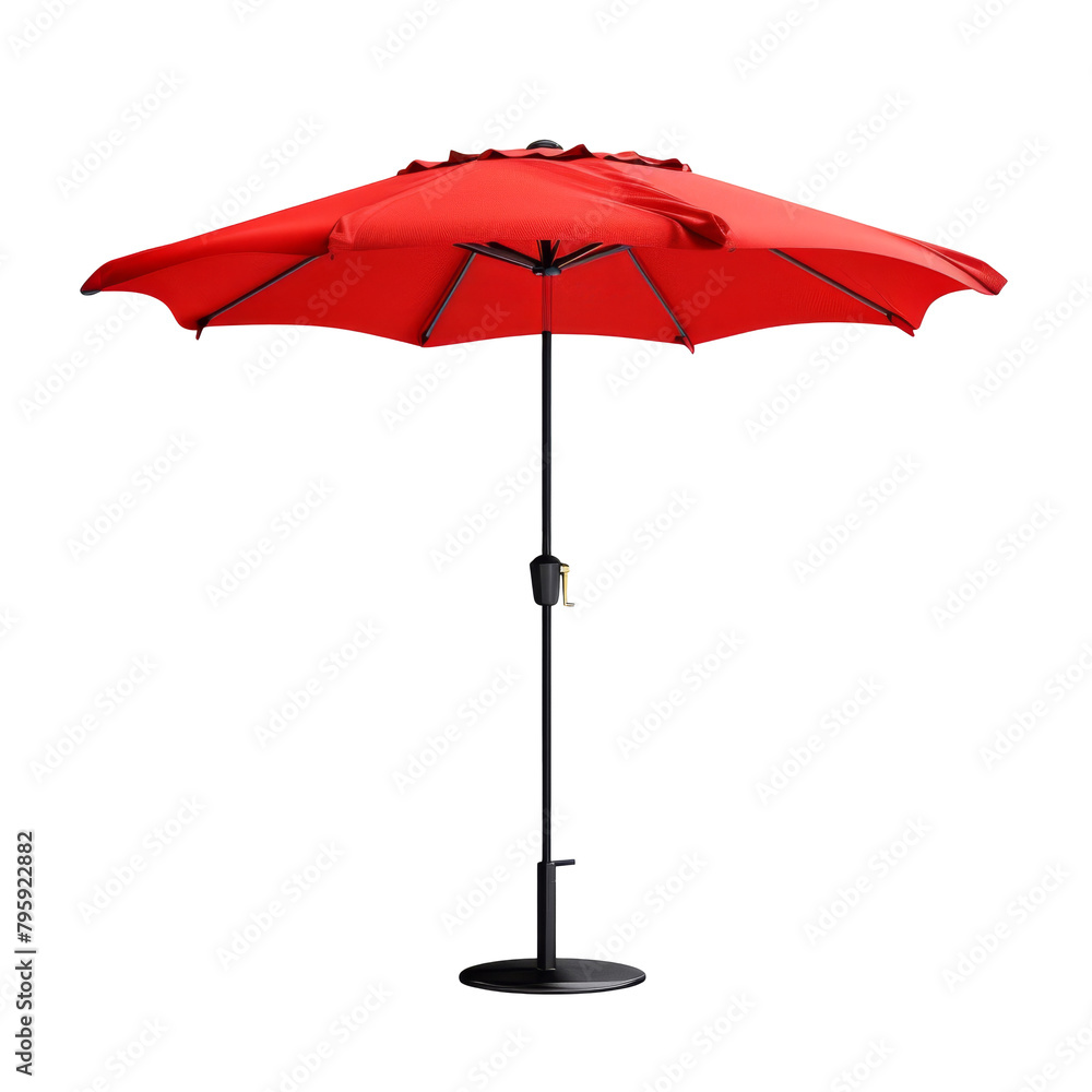 Red Outdoor Umbrella Isolated Red Outdoor Umbrella Isolated