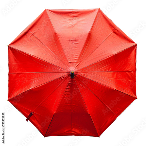Red Umbrella Isolated on Transparent photo