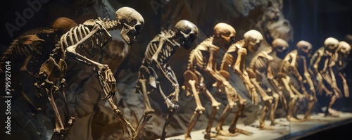 The study of human evolution continues to evolve with discoveries of ancient artifacts and skeletal remains that provide a window into our past, science concept