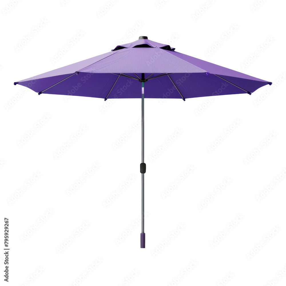 Purple Patio Umbrella Isolated